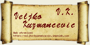Veljko Kuzmančević vizit kartica